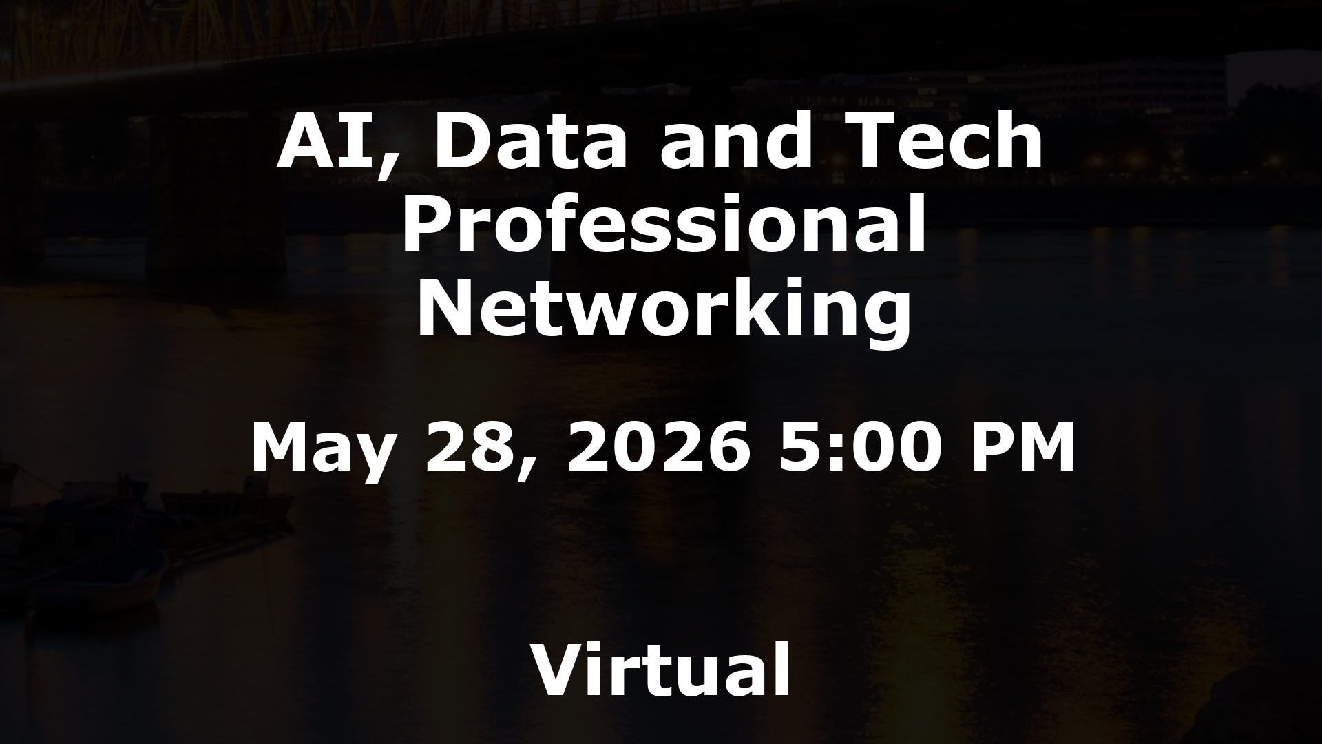 AI, Data and Tech Professional Networking event image